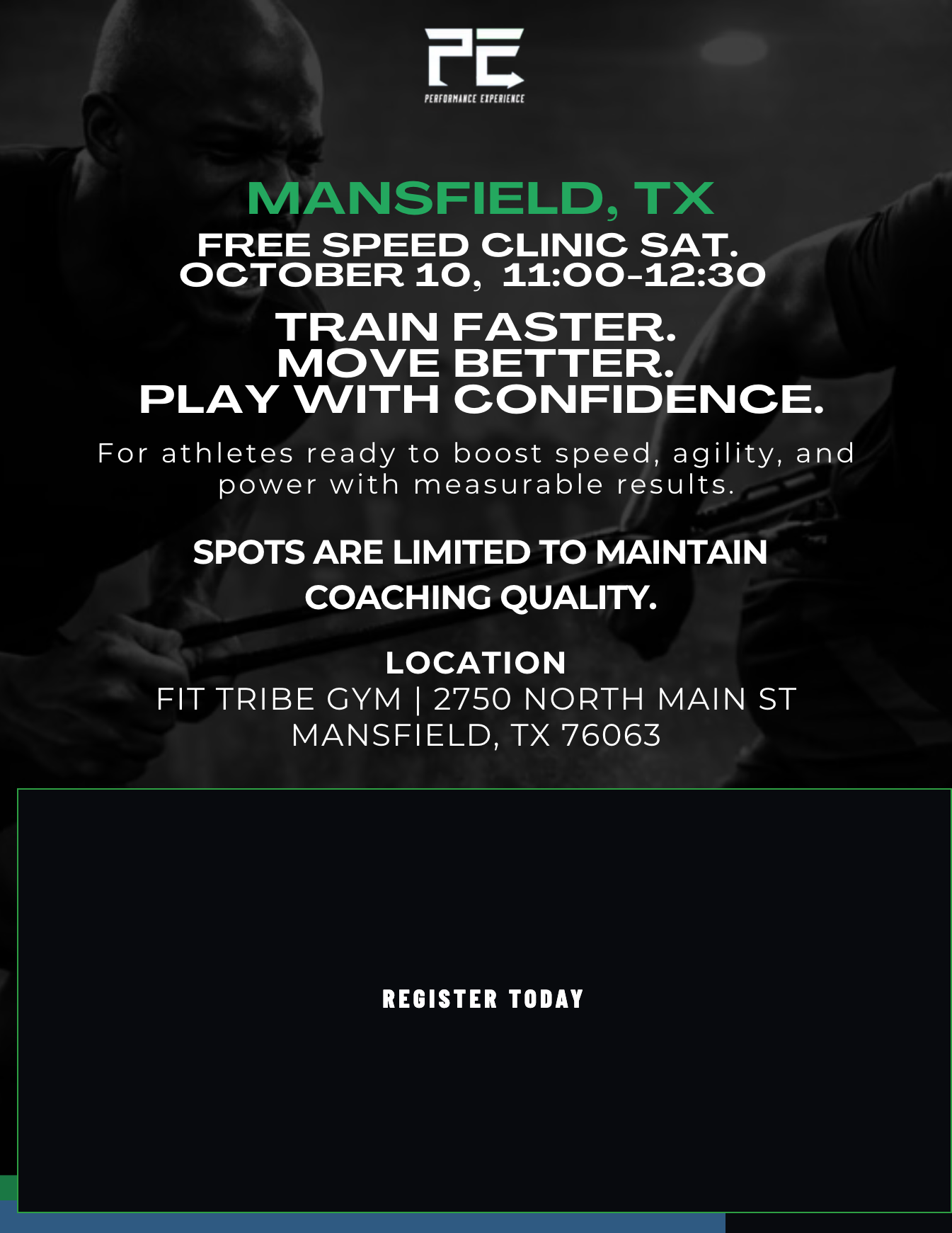 Oct 10 Speed Clinic flyer 1
