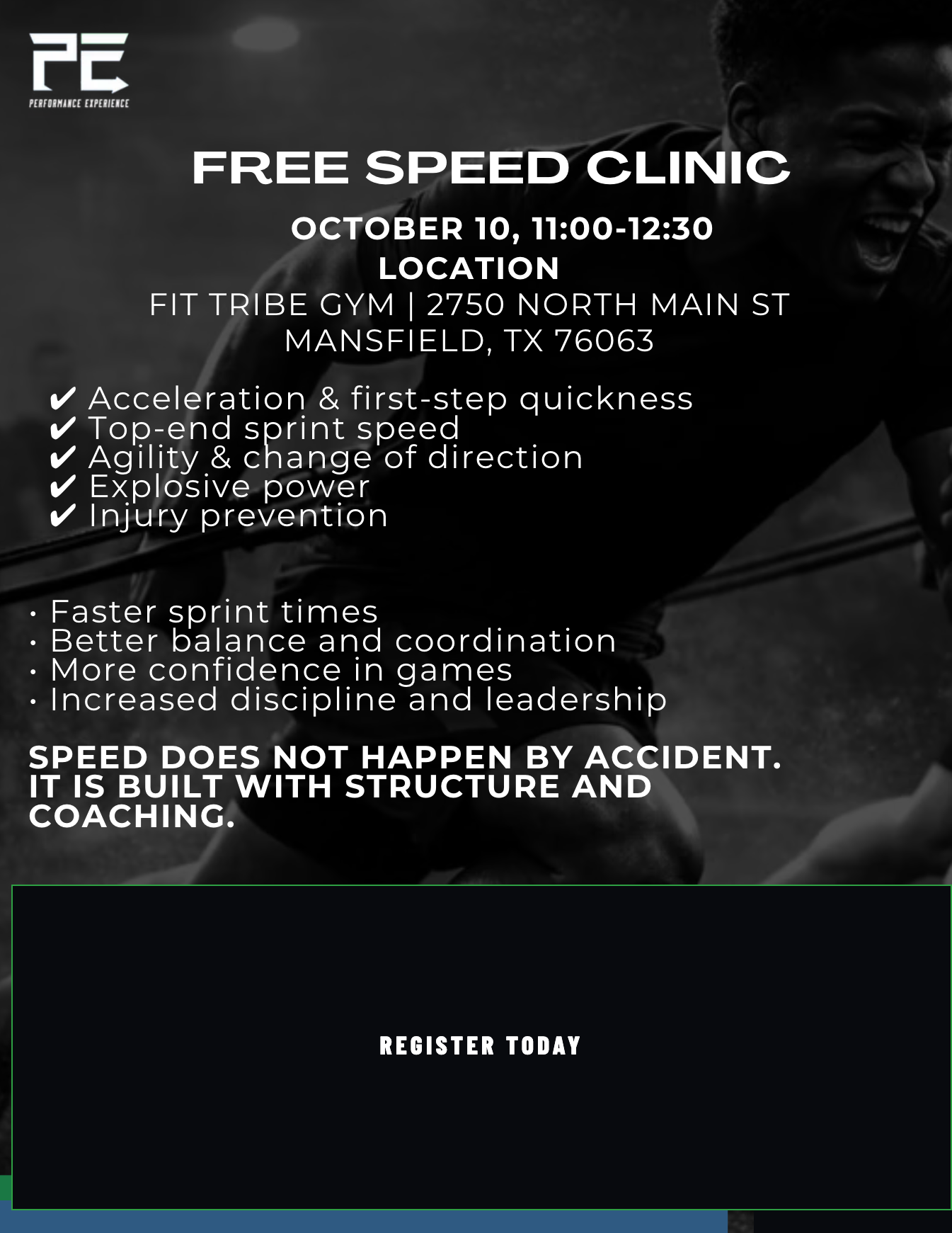 Oct 10 Speed Clinic flyer 2